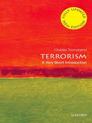 cover image of Terrorism: A Very Short Introduction